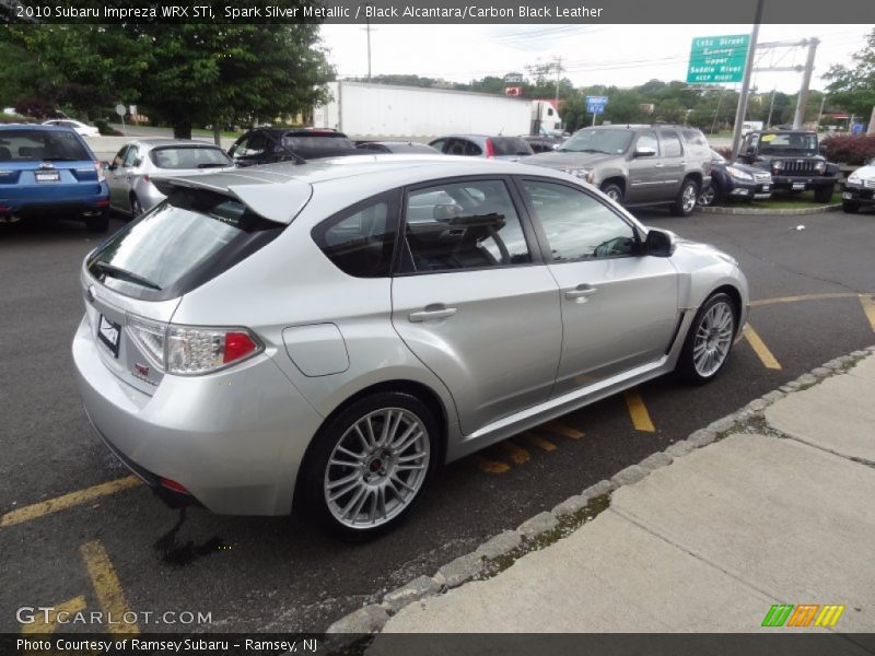 Spark Silver Metallic / Black Alcantara/Carbon Black Leather 2010 Subaru Impreza WRX STi