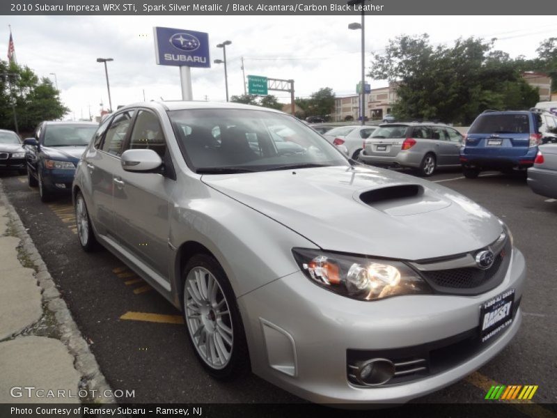 Spark Silver Metallic / Black Alcantara/Carbon Black Leather 2010 Subaru Impreza WRX STi