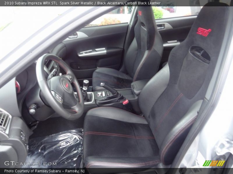  2010 Impreza WRX STi Black Alcantara/Carbon Black Leather Interior