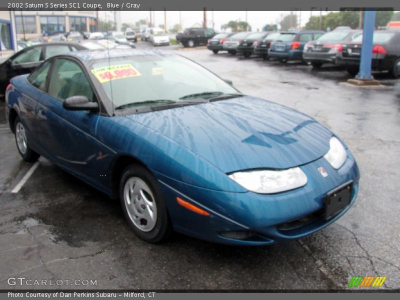 Blue / Gray 2002 Saturn S Series SC1 Coupe