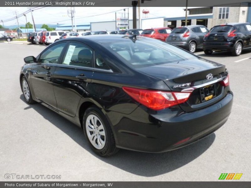 Midnight Black / Gray 2011 Hyundai Sonata GLS