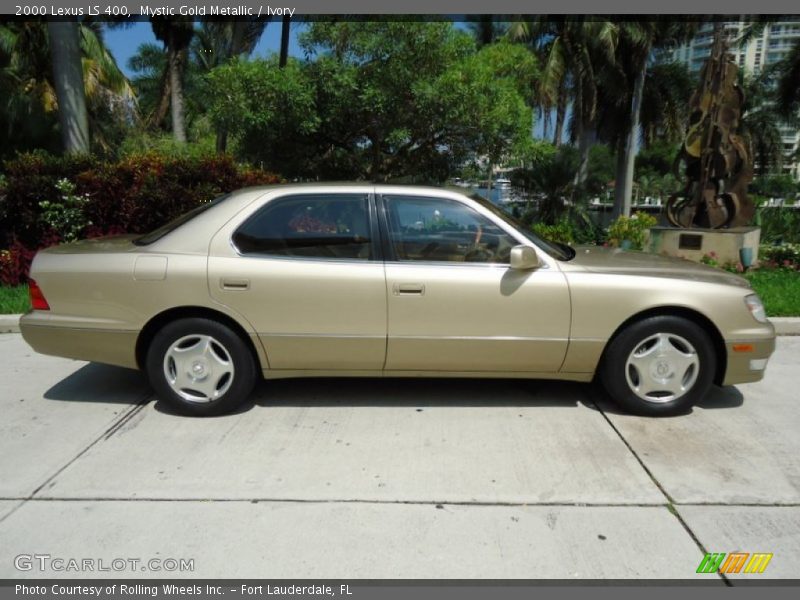 Mystic Gold Metallic / Ivory 2000 Lexus LS 400