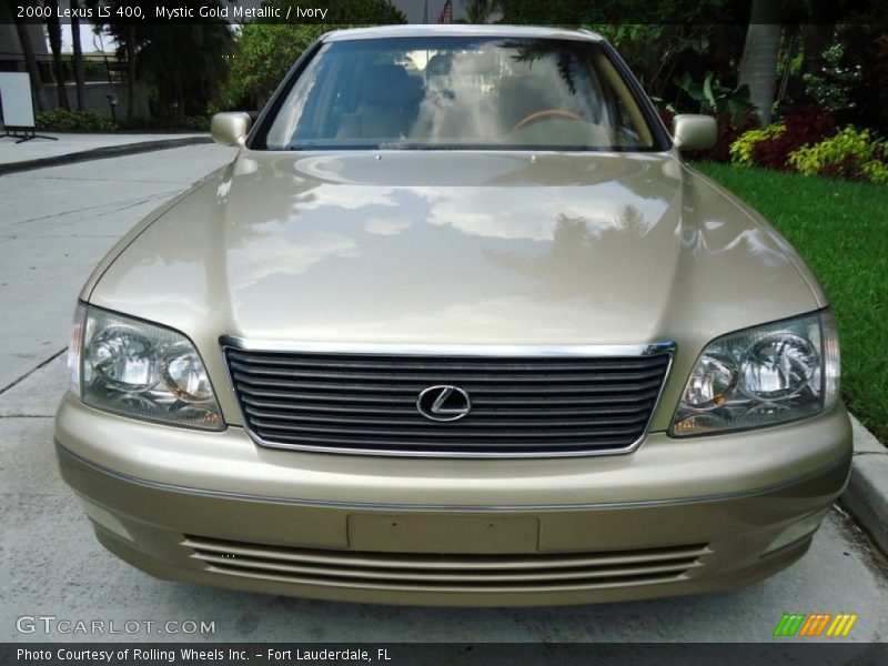 Mystic Gold Metallic / Ivory 2000 Lexus LS 400