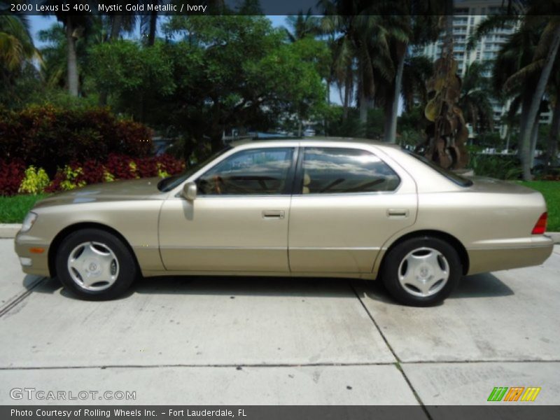 Mystic Gold Metallic / Ivory 2000 Lexus LS 400