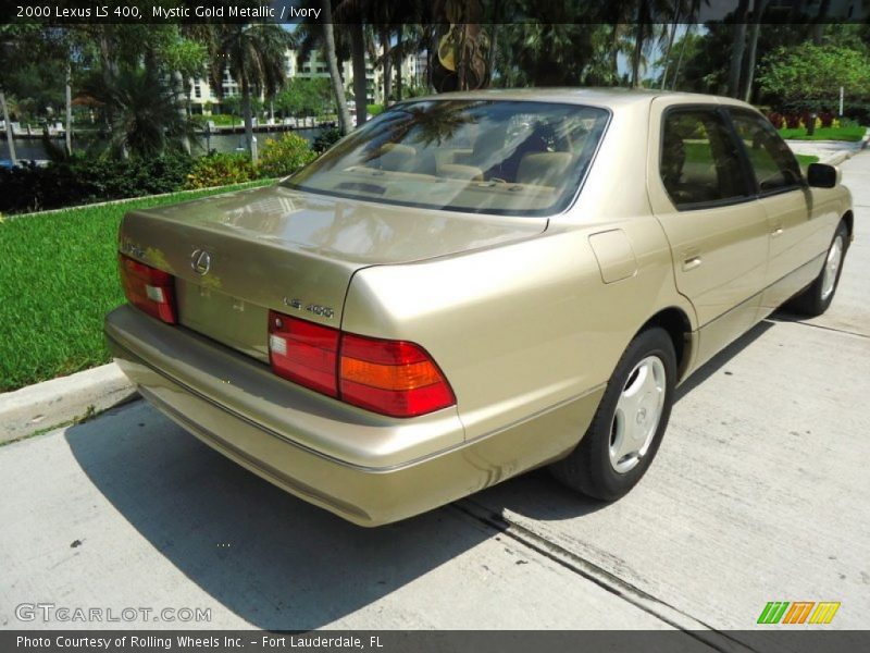 Mystic Gold Metallic / Ivory 2000 Lexus LS 400