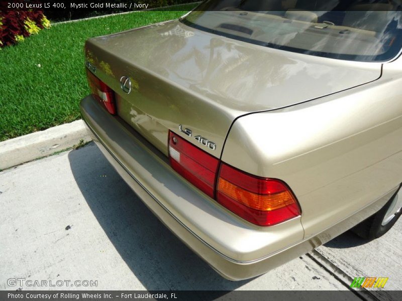 Mystic Gold Metallic / Ivory 2000 Lexus LS 400