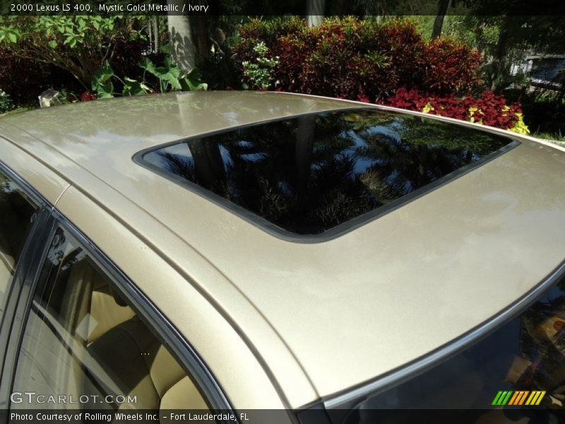 Mystic Gold Metallic / Ivory 2000 Lexus LS 400