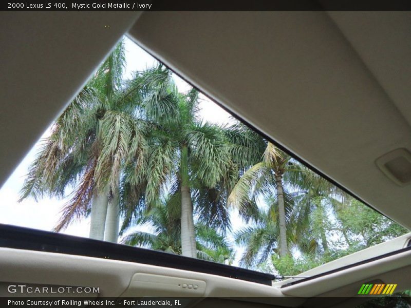 Mystic Gold Metallic / Ivory 2000 Lexus LS 400