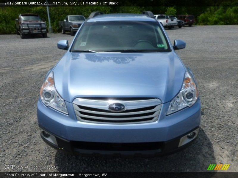 Sky Blue Metallic / Off Black 2012 Subaru Outback 2.5i Premium