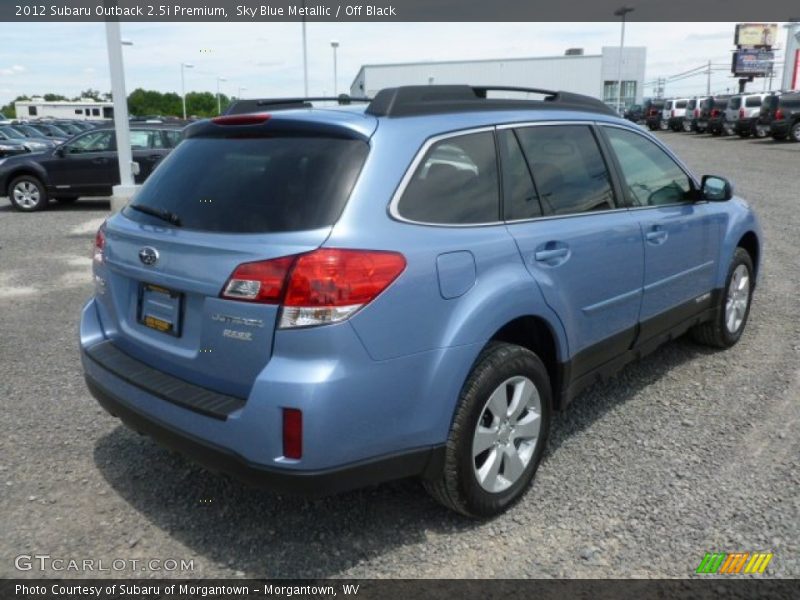 Sky Blue Metallic / Off Black 2012 Subaru Outback 2.5i Premium