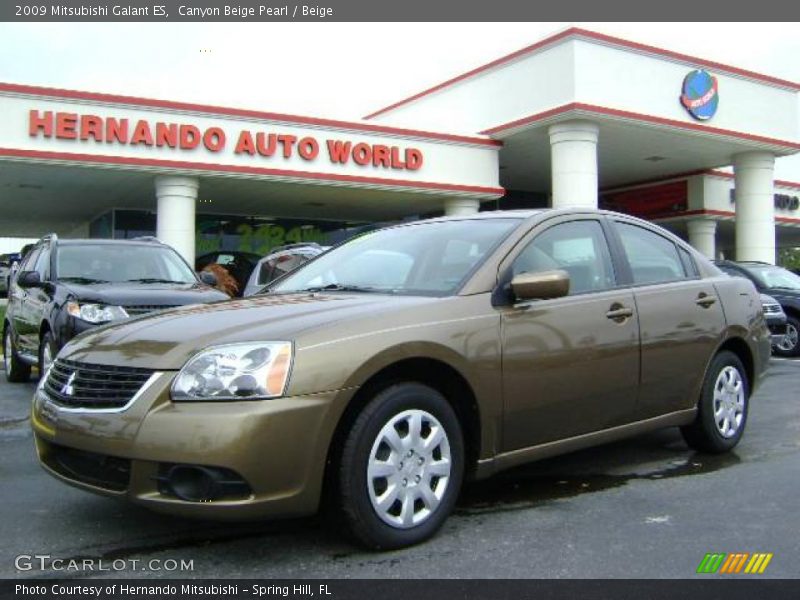 Canyon Beige Pearl / Beige 2009 Mitsubishi Galant ES