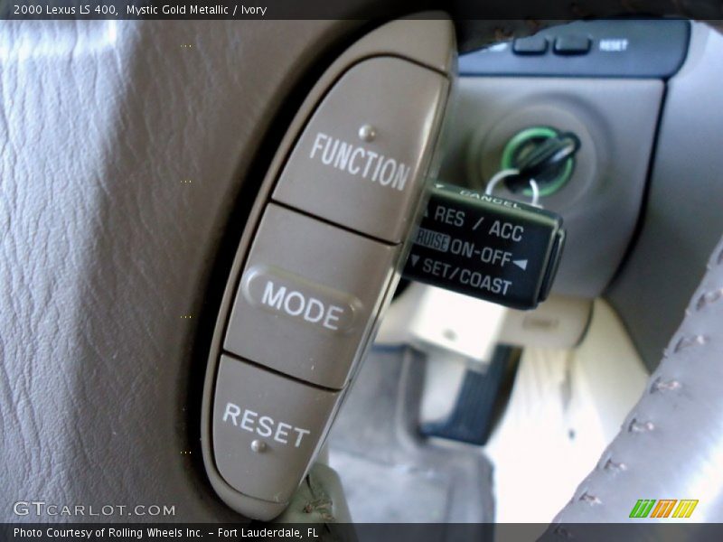 Mystic Gold Metallic / Ivory 2000 Lexus LS 400