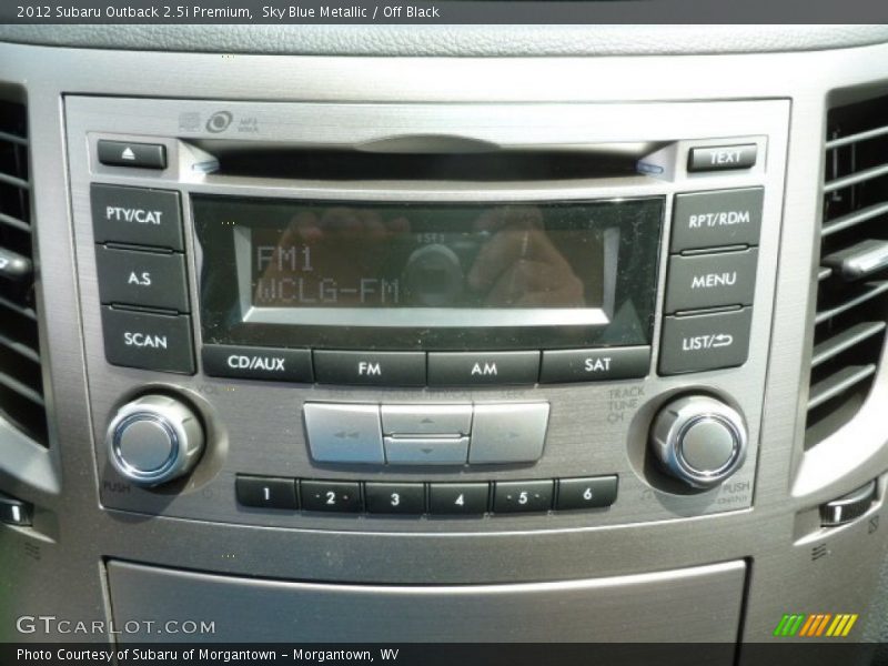 Sky Blue Metallic / Off Black 2012 Subaru Outback 2.5i Premium