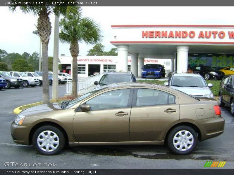 Canyon Beige Pearl / Beige 2009 Mitsubishi Galant ES