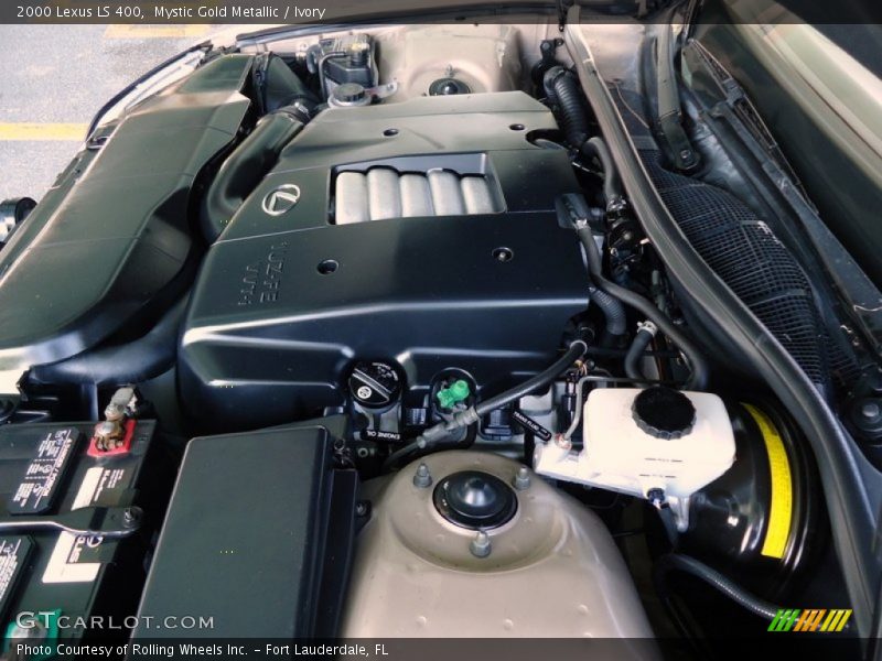 Mystic Gold Metallic / Ivory 2000 Lexus LS 400