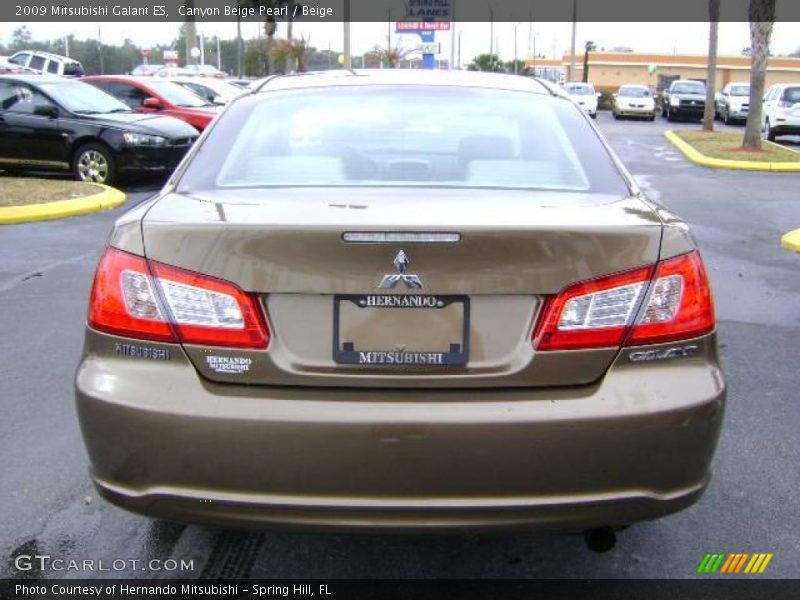 Canyon Beige Pearl / Beige 2009 Mitsubishi Galant ES