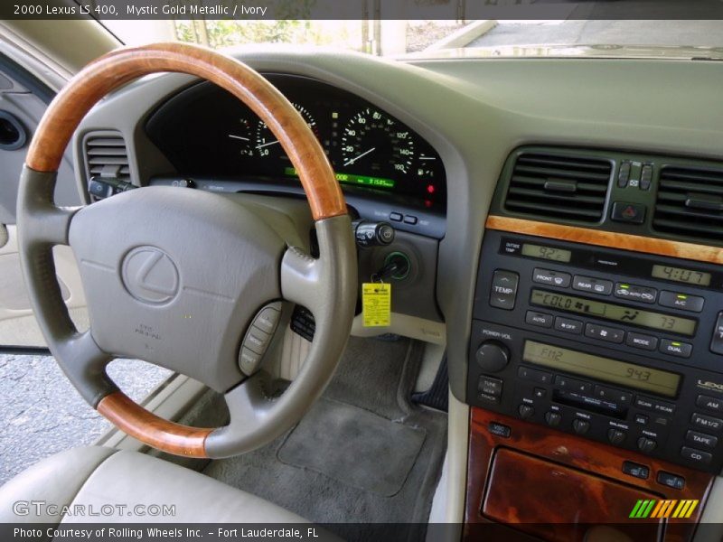 Mystic Gold Metallic / Ivory 2000 Lexus LS 400