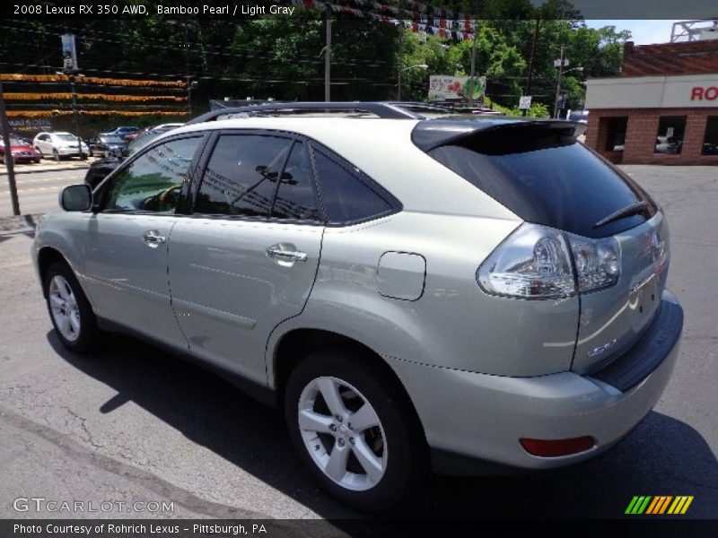 Bamboo Pearl / Light Gray 2008 Lexus RX 350 AWD