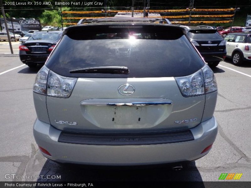 Bamboo Pearl / Light Gray 2008 Lexus RX 350 AWD