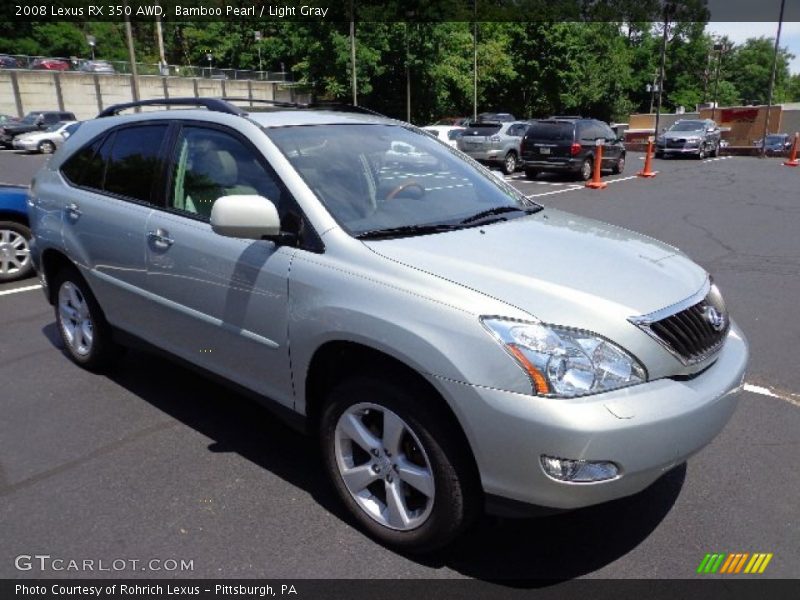 Bamboo Pearl / Light Gray 2008 Lexus RX 350 AWD