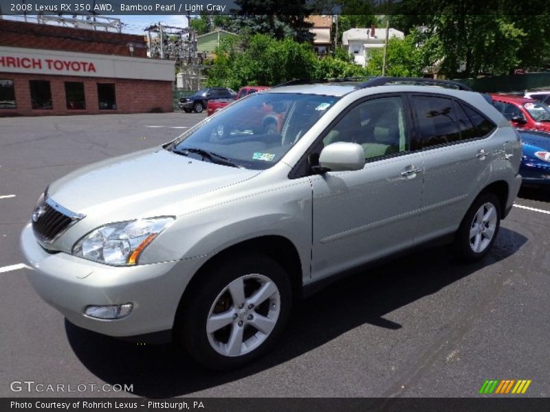 Bamboo Pearl / Light Gray 2008 Lexus RX 350 AWD