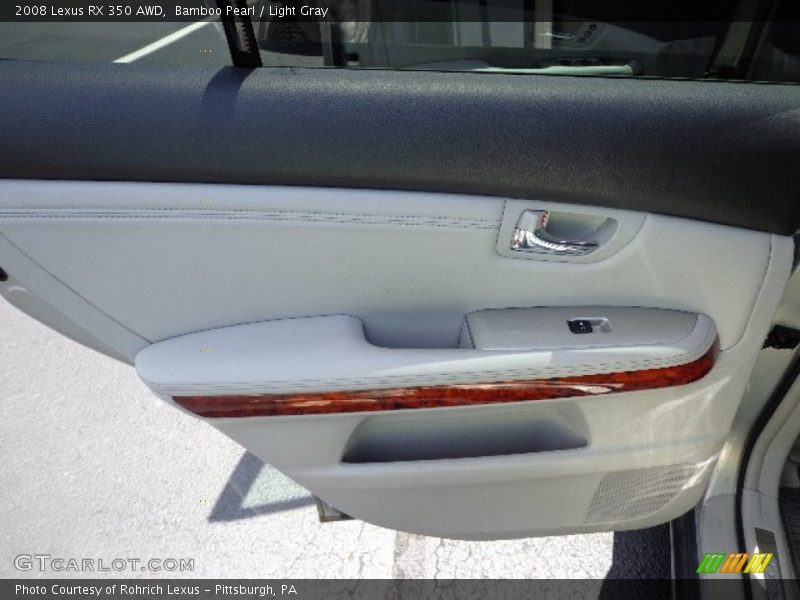 Bamboo Pearl / Light Gray 2008 Lexus RX 350 AWD