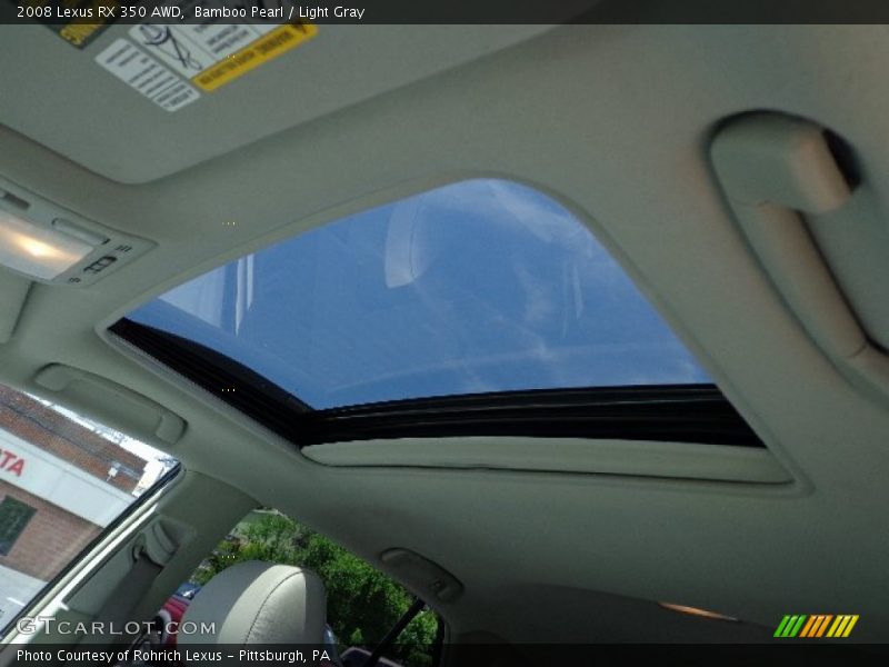 Bamboo Pearl / Light Gray 2008 Lexus RX 350 AWD