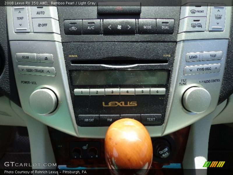 Bamboo Pearl / Light Gray 2008 Lexus RX 350 AWD