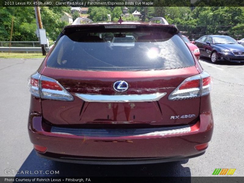 Claret Red Mica / Parchment/Espresso Birds Eye Maple 2013 Lexus RX 450h AWD