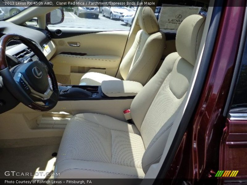 Claret Red Mica / Parchment/Espresso Birds Eye Maple 2013 Lexus RX 450h AWD