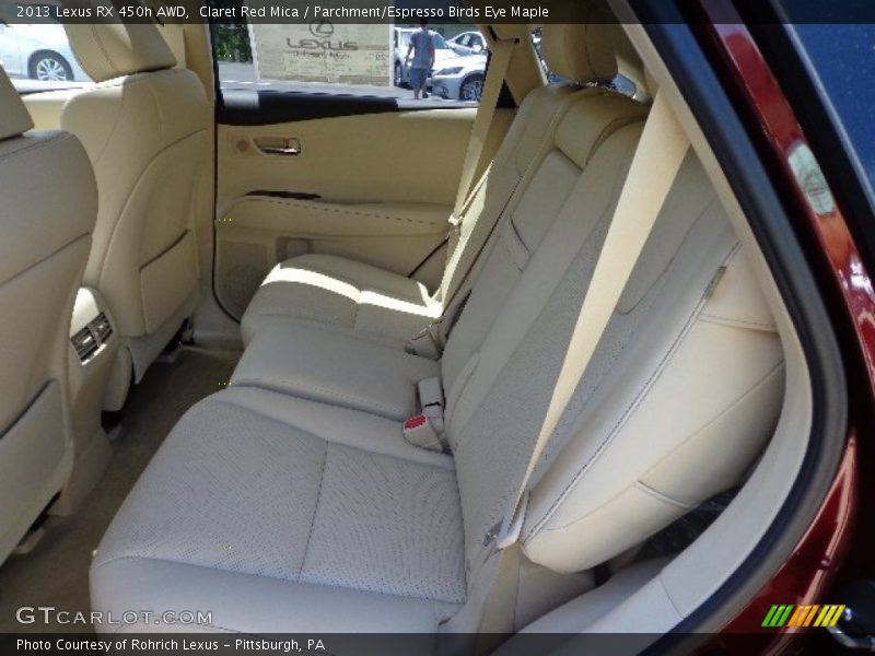 Claret Red Mica / Parchment/Espresso Birds Eye Maple 2013 Lexus RX 450h AWD