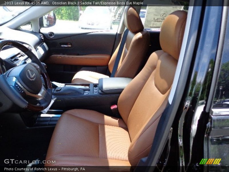  2013 RX 450h AWD Saddle Tan/Espresso Birds Eye Maple Interior