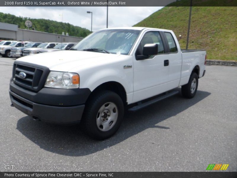 Oxford White / Medium/Dark Flint 2008 Ford F150 XL SuperCab 4x4