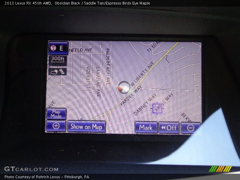Obsidian Black / Saddle Tan/Espresso Birds Eye Maple 2013 Lexus RX 450h AWD