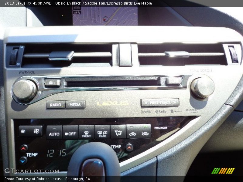 Obsidian Black / Saddle Tan/Espresso Birds Eye Maple 2013 Lexus RX 450h AWD