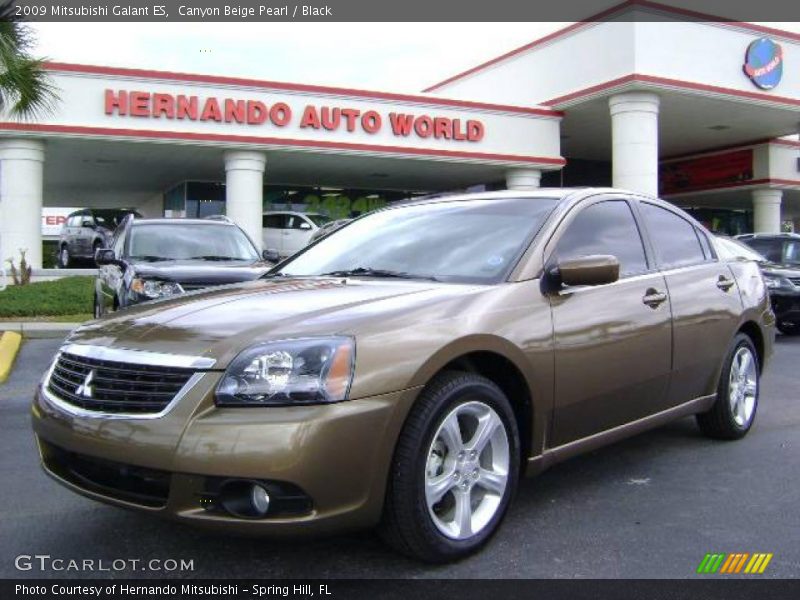 Canyon Beige Pearl / Black 2009 Mitsubishi Galant ES