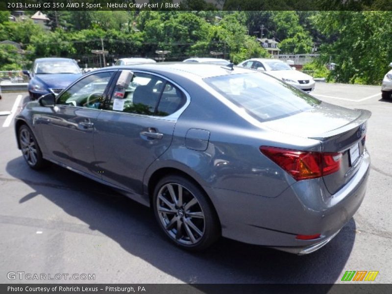 Nebula Gray Pearl / Black 2013 Lexus GS 350 AWD F Sport