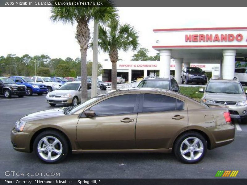 Canyon Beige Pearl / Black 2009 Mitsubishi Galant ES