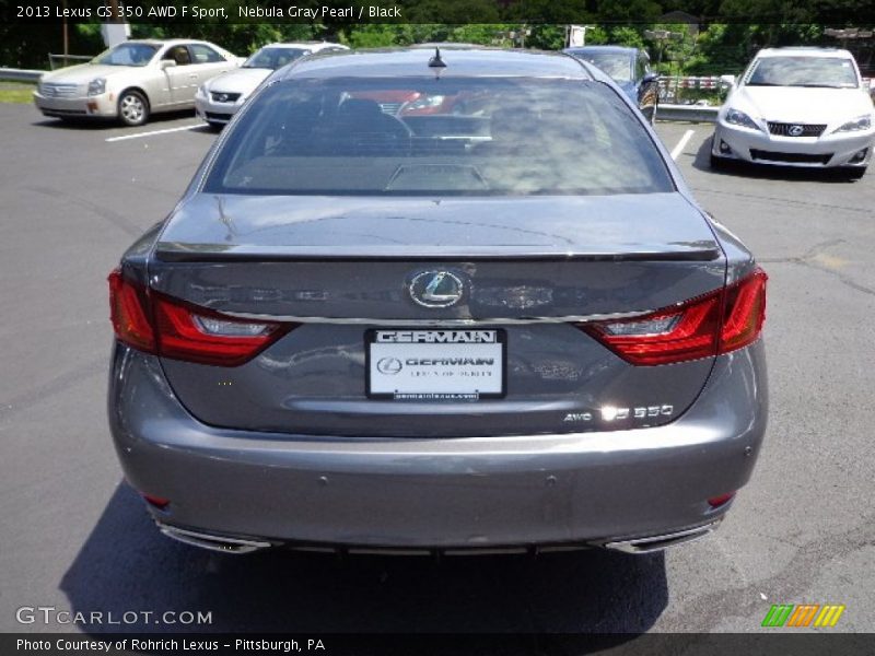 Nebula Gray Pearl / Black 2013 Lexus GS 350 AWD F Sport