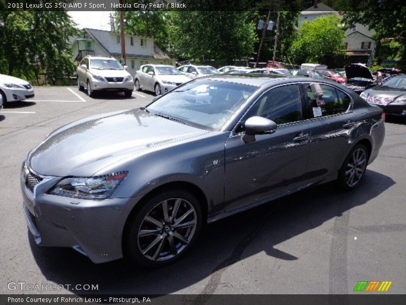 Nebula Gray Pearl / Black 2013 Lexus GS 350 AWD F Sport