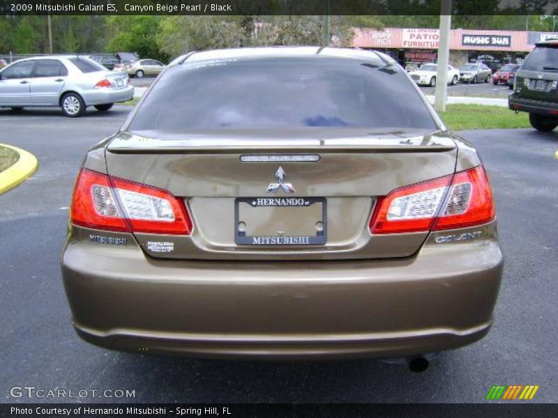 Canyon Beige Pearl / Black 2009 Mitsubishi Galant ES