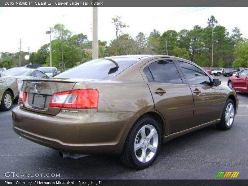 Canyon Beige Pearl / Black 2009 Mitsubishi Galant ES