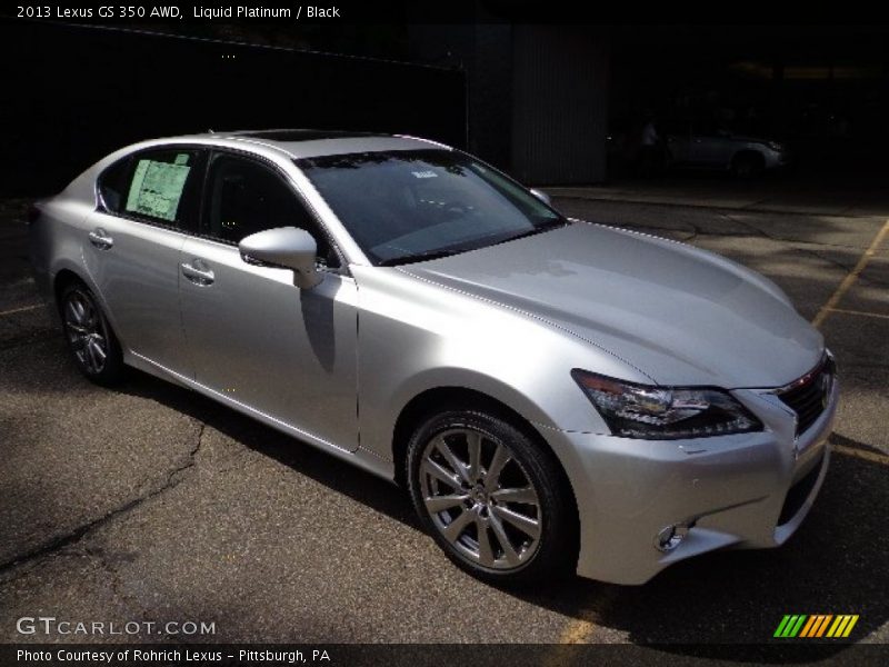 Liquid Platinum / Black 2013 Lexus GS 350 AWD