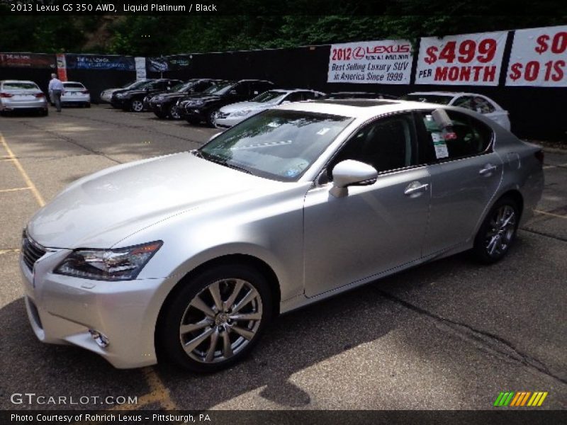 Liquid Platinum / Black 2013 Lexus GS 350 AWD