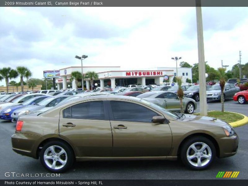 Canyon Beige Pearl / Black 2009 Mitsubishi Galant ES