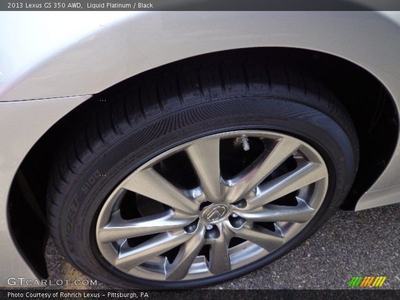 Liquid Platinum / Black 2013 Lexus GS 350 AWD