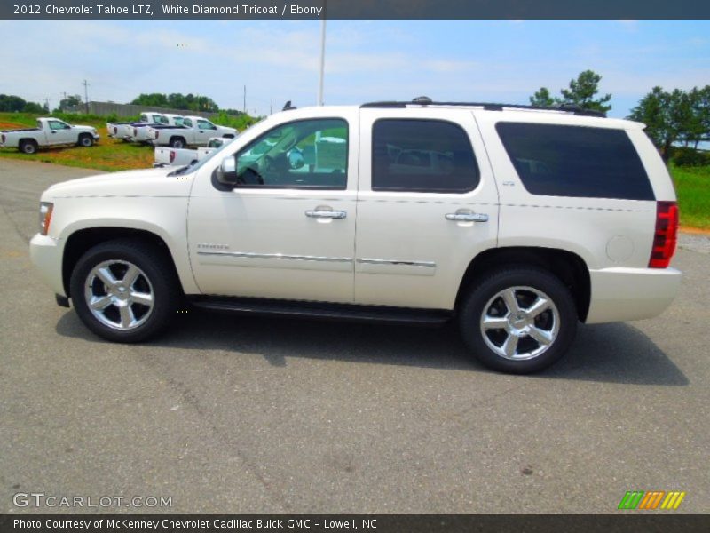 White Diamond Tricoat / Ebony 2012 Chevrolet Tahoe LTZ