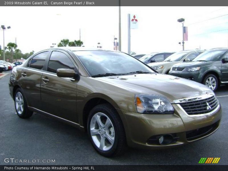 Canyon Beige Pearl / Black 2009 Mitsubishi Galant ES