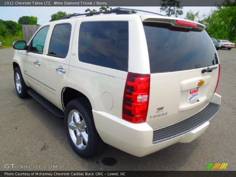 White Diamond Tricoat / Ebony 2012 Chevrolet Tahoe LTZ