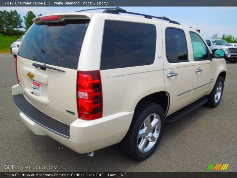 White Diamond Tricoat / Ebony 2012 Chevrolet Tahoe LTZ